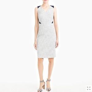 J. Crew Sheath Lace Tweed Dress
